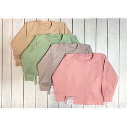 Фуфайка однотонная д/детей (интерлок лапша)