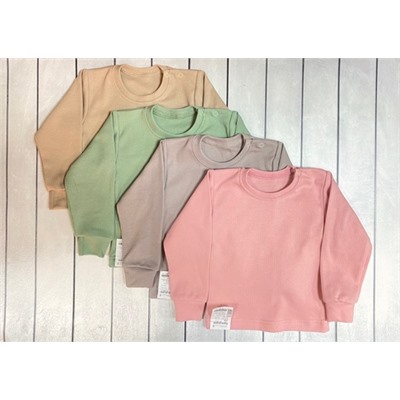 Фуфайка однотонная д/детей (интерлок лапша)