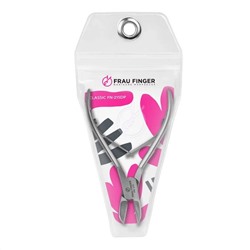 Frau Finger Кусачки педикюрные для ногтей / Classic FN-215DP, матовые, ручная заточка, 12 см