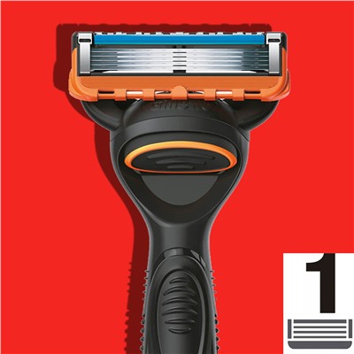 Кассеты для бритвы Dʤɪˈlett ФЬЮЖН-5 Power (1 шт.) без розничной упаковки (Оригинал)