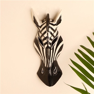 Маска «Зебра», 30×16×7 см, дерево
