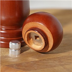 Мельница для специй Доляна, 17×4.5 см, металлический механизм, цвет коричневый