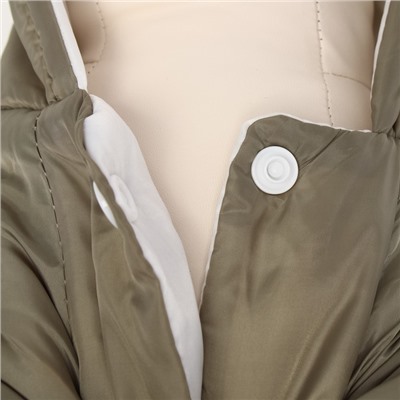 Комбинезон с подкладом «Дракоша», размер 2XL (ДС 45, ОГ 55 см, вес 14-17 кг), хаки