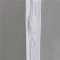 Чехол для одежды Доляна, плотный, объёмный, 60×90×30 см, белый