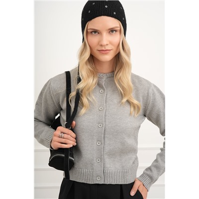Женский вязаный кардиган на пуговицах Happyfox