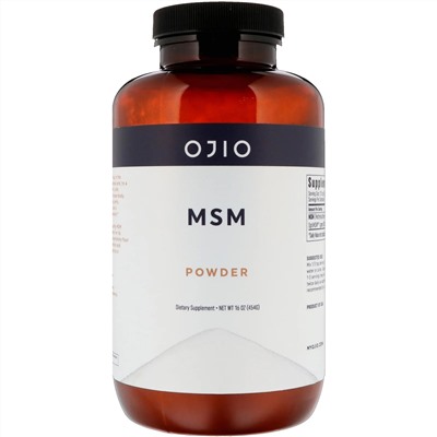 Ojio, Метилсульфонилметан (MSM), порошок, 16 унций (454 г)