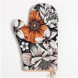 Варежка-прихватка "Этель" Meadow flower 20х27 см, 100% хлопок, саржа 190 г/м2