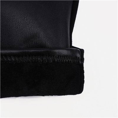 Перчатки женские, безразмерные, без утеплителя, цвет чёрный