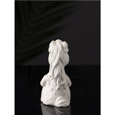 Фигурка для росписи «Лошадка с косой», гипс, 9×5×5 см