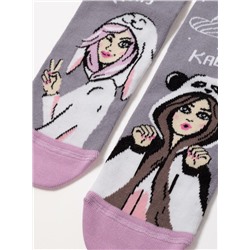 Классические CONTE ELEGANT HAPPY (3 пары в коробке) Хлопковые носки