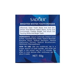 Отбеливающий зубной порошок SADOER, 50 г