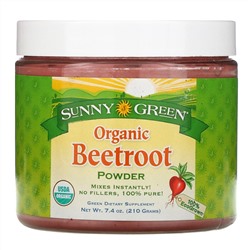 Sunny Green, Органический  порошок из свеклы, 7.4 унции(210 г)