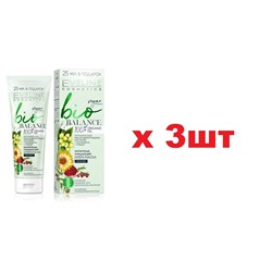 EVELINE BIO BALANCE Матирующе-очищающий крем-маска ночной 75мл 3шт