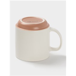 Кружка Доляна Enjoy today, фарфор, 420 мл, 12×9×10 см, фарфор, молочная
