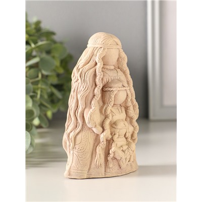 Фигурка - оберег «Родовница» 13×5 см, бежевая, с эффектом состаривания