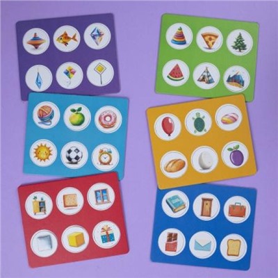 Лото Развивающее "Формы" 158х130мм 6 полей 36 фишек коробка (092364) 34884 Хатбер