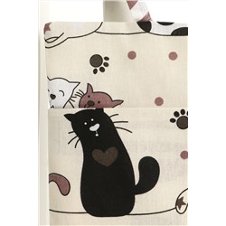 Органайзер на детскую кроватку арт. ККР/котик-шоколадный