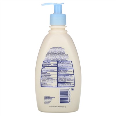 Aveeno, Baby, увлажняющий лосьон для ежедневного применения, без запаха, 354 мл (12 жидк. унций)