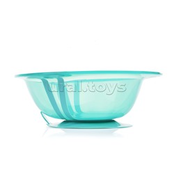 Тарелка детская глубокая на присоске 300мл (зеленый)