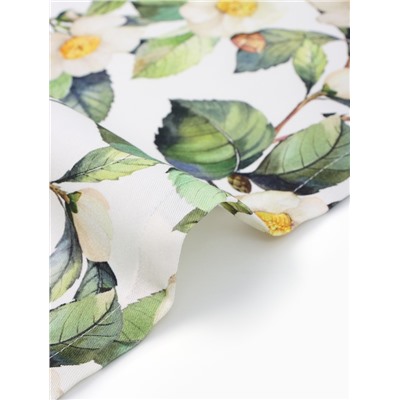 Набор салфеток с декоративными кольцами «Этель» Camellia, 40×40 см - 2 шт., 100% хлопок, саржа