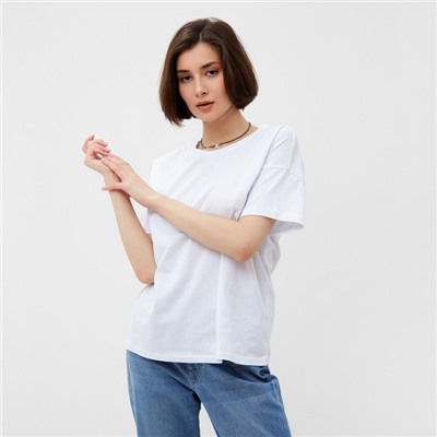 Футболка женская MINAKU Abstraction, белая, размер 42