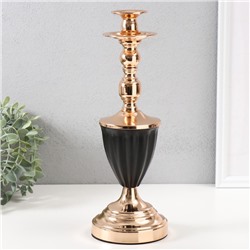 Металлический подсвечник на 1 свечу «Довиль», d=2.5 см, 11.5×11.5×32 см