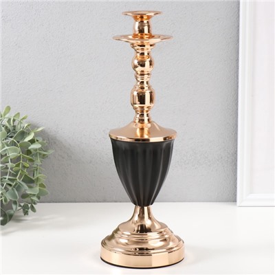 Металлический подсвечник на 1 свечу «Довиль», d=2.5 см, 11.5×11.5×32 см