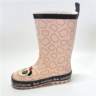 80-520A роз Сапоги резиновые для девочек (27-32)/12