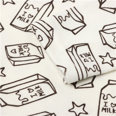 Лонгслив детский цвет белый/молоко, рост 62