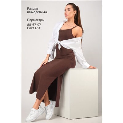 Женское платье-сарафан с разрезами Happyfox