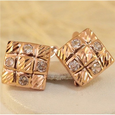 Серьги позолота  H01-7352