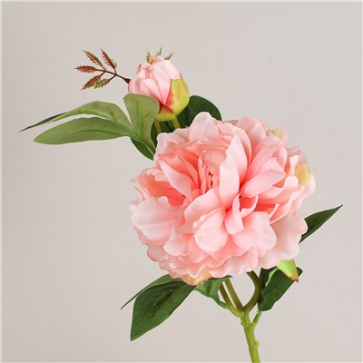 Цветок искусственный Пион 70 см / W01284-23 /уп 200/400/ (Красный)