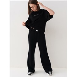 Комплект трикотажный для девочек: фуфайка (футболка), брюки