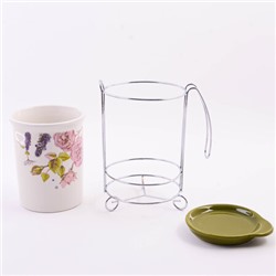 60264 Подставка д/стол/прибор 3пр Розовый сад доломит LR(х24)