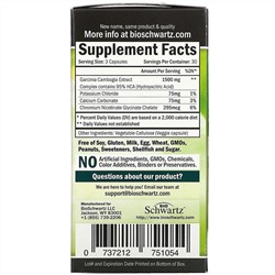 BioSchwartz, Garcinia Cambogia, 1,500 mg, 90 Veggie Caps