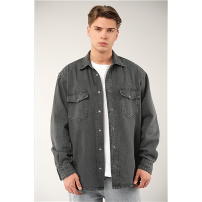 Мужская джинсовая рубашка Happyfox