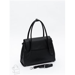 Сумка женская кожаная 2424Y black Polina&Eiterou