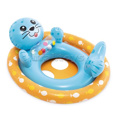 Круг для плавания "Зверюшки", с сиденьем, от 3-4 лет, цвета МИКС, 59570NP INTEX