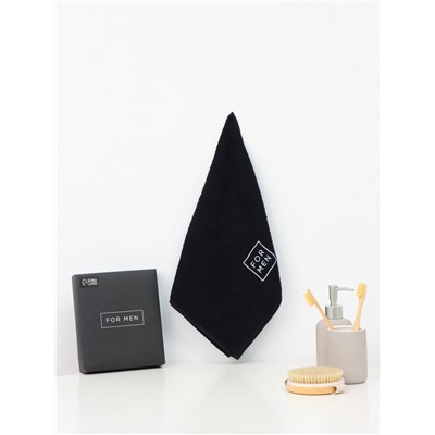 Полотенце махровое «Этель» For men, 35×50±5 см, хлопок 100%, чёрное