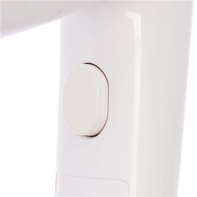 Фен Luazon LGE-006, 1600 Вт, настенный, 2 скорости, набор крепления, белый