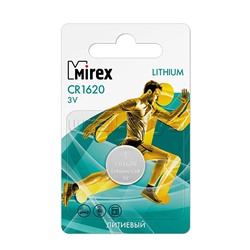 Батарея литиевая Mirex CR1620-E1 3V  1 шт. ecopack