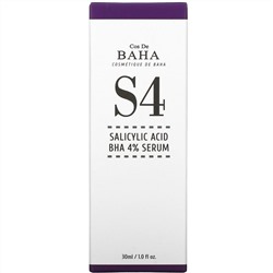 Cos De BAHA, S4, сыворотка с салициловой кислотой BHA 4%, 30 мл (1 жидк. унция)