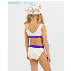 1057 Купальник раздельный для девочки (3-12 лет)