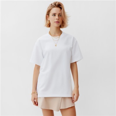 Футболка женская MINAKU, белая, размер 52-54