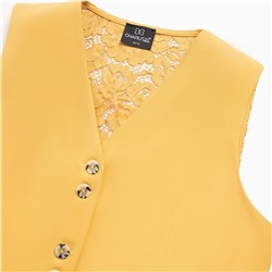 Жилет комбинированный с кружевом, Идеал для всех