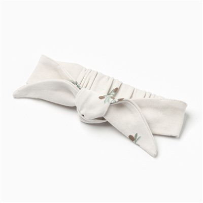 Комплект для девочки (платье и повязка) «Крошка Я» Olives, рост 68-74 см, молочный