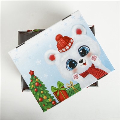 Коробка подарочная новогодняя складная «Радости и веселья», 31×25.5×16 см, Новый год