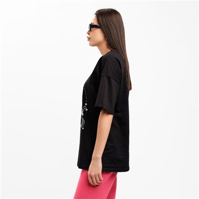 Футболка женская MIST Skull, размер 40-42, чёрная