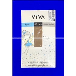 VIVA Feya (Фея) школьные детские колготки гладкие 40 den бежевые