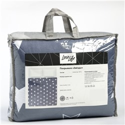 Покрывало LoveLife 2 сп "Звёзды" 180*210±5см, микрофайбер, 100% п/э